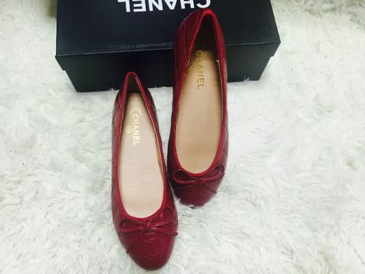 CHANEL Shallow mouth flat shoes Women--117